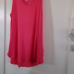 Tank top coral color. Long Lularoe